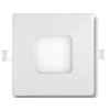 Stmívatelný bílý vestavný LED panel 90x90mm 3W denní bílá