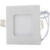 bílý vestavný LED panel 90x90mm (Barva světla Denní bílá, Stmívatelnost Stmívatelný, Výkon 3W)