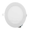 Bílý kruhový vestavný LED panel 225mm 18W teplá bílá