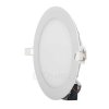 Bílý kruhový vestavný LED panel 225mm 18W teplá bílá