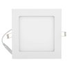 Bílý vestavný LED panel 166x166mm 12W teplá bílá