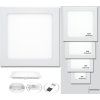 259 18 bily vestavny led panel 225x225mm 18w tepla bila