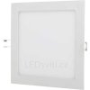 Bílý vestavný LED panel 225x225mm 18W teplá bílá