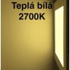 Bílý vestavný LED panel 225x225mm 18W teplá bílá
