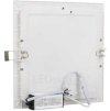 Bílý vestavný LED panel 225x225mm 18W teplá bílá