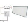 273 18 stmivatelny stribrny podhledovy led panel 600x1200mm 72w tepla bila