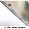 273 6 stmivatelny stribrny podhledovy led panel 600x1200mm 72w tepla bila