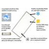 277 34 stmivatelny stribrny podhledovy led panel 300x600mm 24w denni bila