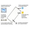 Stmívatelný stříbrný podhledový LED panel 300x600mm 24W denní bílá