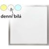 stříbrný podhledový LED panel 600x600mm (Barva světla Denní bílá, Stmívatelnost Stmívatelný, Výkon 48W)
