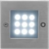 Vestavné venkovní LED osvětlení do zdi 0,5W 70x70mm Index studená bílá