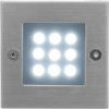 Vestavné venkovní LED osvětlení do zdi 70x70mm Index (Barva světla Teplá bílá, Stmívatelnost Nestmívatelný, Výkon 0,5W)