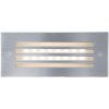 Vestavné venkovní LED osvětlení do zdi s mřížkou 1W 70x170mm Index teplá bílá