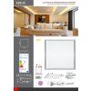 313859 4 stribrny vestavny led panel 620x620mm 45w denni bila 4300lm