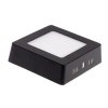 BPS6 LED panel přisazený čtverec černá (Barva světla Studená bílá, Výkon 6W)