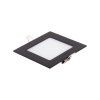 BSN6 LED panel čtverec 120x120mm černá (Barva světla Teplá bílá, Výkon 6W)