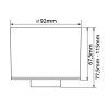 314066 4 cct led svitidlo alimo 6w bile