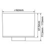 CCT LED svítidlo ALIMO 6W černé