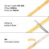 COB LED pásek WIDE vnitřní záruka 3 roky (Barva světla Teplá bílá, Stupeň krytí IP20 - vnitřní, Výkon 25W)