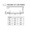 314423 1 led panel 24v 12w cct 24lw12 kulaty