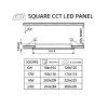 314450 1 led panel 24v 24w cct 24sb24 ctverec