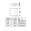 LED svítidlo ZULU hranaté bílé stropní (Barva světla CCT Smart, Stmívatelnost Stmívatelný, Výkon 32W)