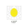 Lištové LED svítidlo TRITO LT120B 120° černé (Barva světla Teplá bílá, Stmívatelnost Nestmívatelný, Výkon 54W)