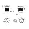 315767 2 tlacitkovy vypinac m16 250v 5a kovovy