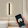 SMART Černé LED moderní nástěnné svítidlo strip 19W P 60cm/8cm IP20 CCT