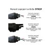 SMART Černé LED moderní nástěnné svítidlo strip 30W P 100cm/8cm IP20 CCT