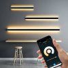 315948 10 smart cerne led moderni nastenne svitidlo strip 45w p 150cm 8cm ip20 cct