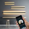 SMART Černé LED moderní nástěnné svítidlo strip 45W P 150cm/8cm IP20 CCT