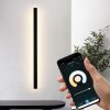 SMART Černé LED moderní nástěnné svítidlo strip 30W Z 100cm/8cm IP20 CCT