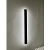 Černé LED moderní nástěnné svítidlo strip 36W P 120cm/8cm IP65 CCT