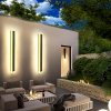 Černé LED moderní nástěnné svítidlo strip 36W P 120cm/8cm IP65 CCT