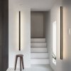Černé LED moderní nástěnné svítidlo strip Z 100cm/8cm s čidlem