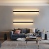 Černé LED moderní nástěnné svítidlo strip Z 100cm/8cm s čidlem