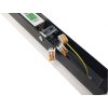 Černé LED moderní nástěnné svítidlo strip Z 100cm/8cm s čidlem