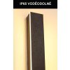 Černé LED moderní nástěnné svítidlo strip Z 100cm/8cm s čidlem