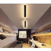 Černé LED moderní nástěnné svítidlo strip Z 100cm/8cm s čidlem