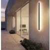 Černé LED moderní nástěnné svítidlo strip P 100cm/8cm s čidlem (Barva světla Teplá bílá, Stmívatelnost Nestmívatelný, Výkon 30W)