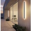 Černé LED moderní nástěnné svítidlo strip P 100cm/8cm s čidlem