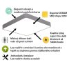 Šedý designový LED panel hranatý