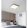 Šedý designový LED panel hranatý (Barva světla Denní bílá, Výkon 24W 400x400mm)