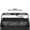 317864 4 led reflektor fb100w cerny tepla bila