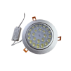 322901 3 led vestavne bodove svitidlo 24x 1w studena bila