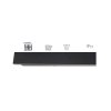324401 2 cerne led moderni nastenne svitidlo strip 70w 240cm 9cm ip65 4500k