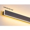 Černé LED moderní nástěnné svítidlo strip 70W 240cm/9cm IP65 4500K