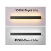 Černé LED moderní nástěnné svítidlo strip 70W 240cm/9cm IP65 3000K