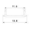 325117 9 difuzor alu profilu d2 mini nacvakavaci frosted 1m